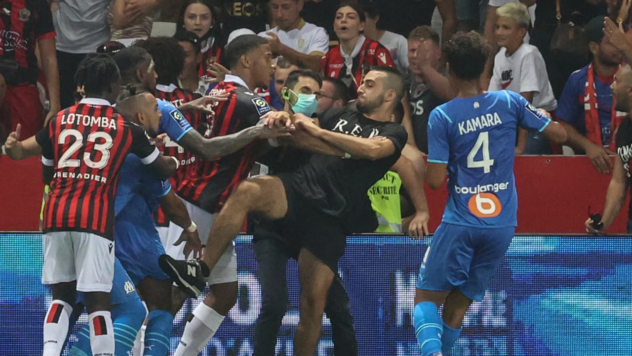 Aficionados del Nice agredieron a jugadores del Olympique 