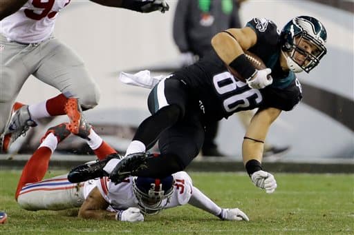 Los Eagles consiguieron quitarle las aspiraciones a los Giants de ponerse en la cima de la Este NFC al igualar su marca de 3-3 con marcador, en Lunes por la Noche, de 27-7; y estas fueron las tomas de la noche.