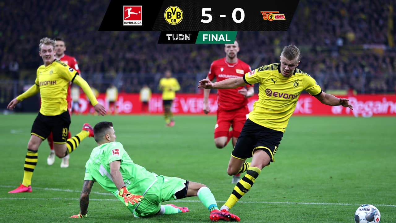 Haalaand anotó doblete en la Jornada 20 de la Bundesliga.