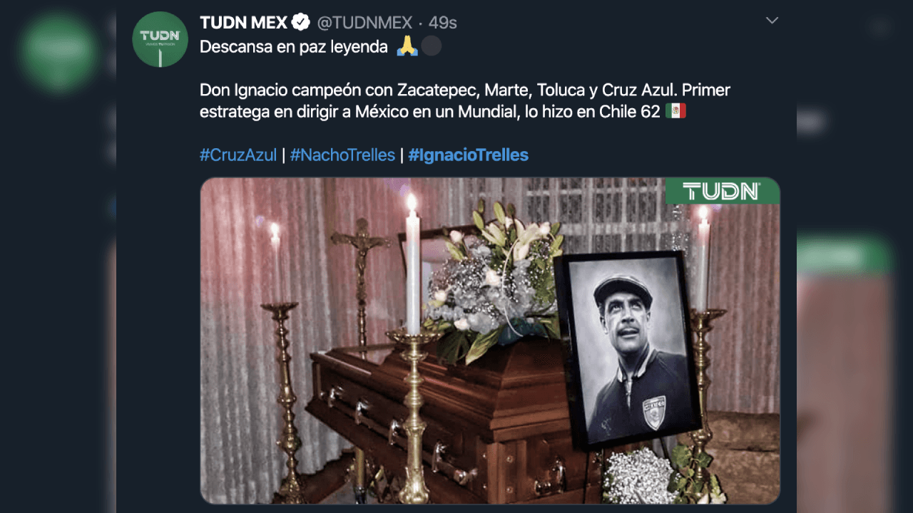 Así reacciona el mundo futbolístico ante el fallecimiento de Ignacio Trelles a sus 103 años.