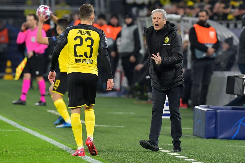 La presión para el PSG aumenta durante los últimos diez minutos de la primera mitad.