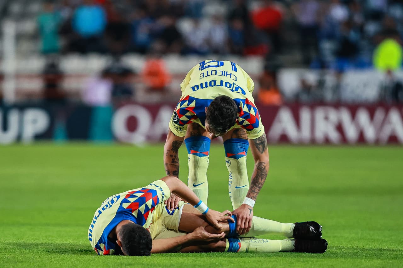 ¿Peligra la Liguilla? Sebastián Cáceres sale lesionado ante Pachuca
