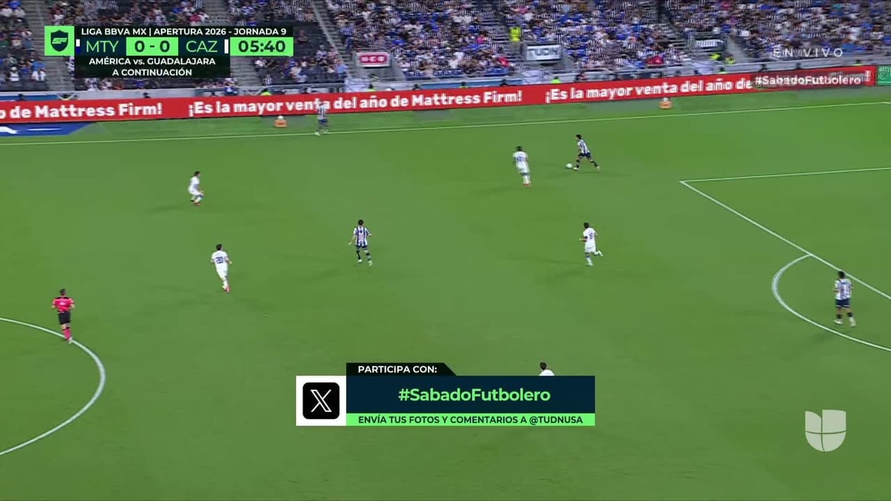 ¡GOL!  anota para Monterrey. Óliver Torres