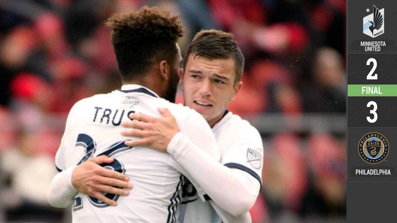 Philadelphia Union le ganó sobre el final a Minnesota para retomar el liderato del Este