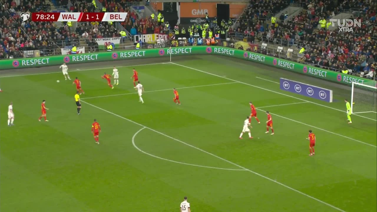 ¡TIRO ATAJADO! disparo por Axel Witsel.