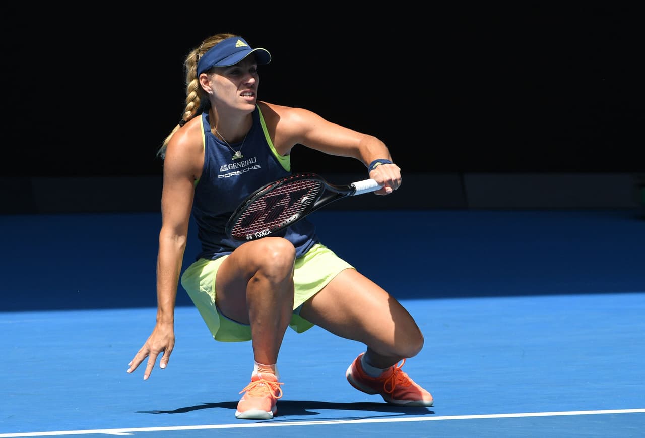Kerber tuvo su momento incómodo en el partido con la reacción de la estadounidense, muy a pesar de que estaba arriba en el marcador.