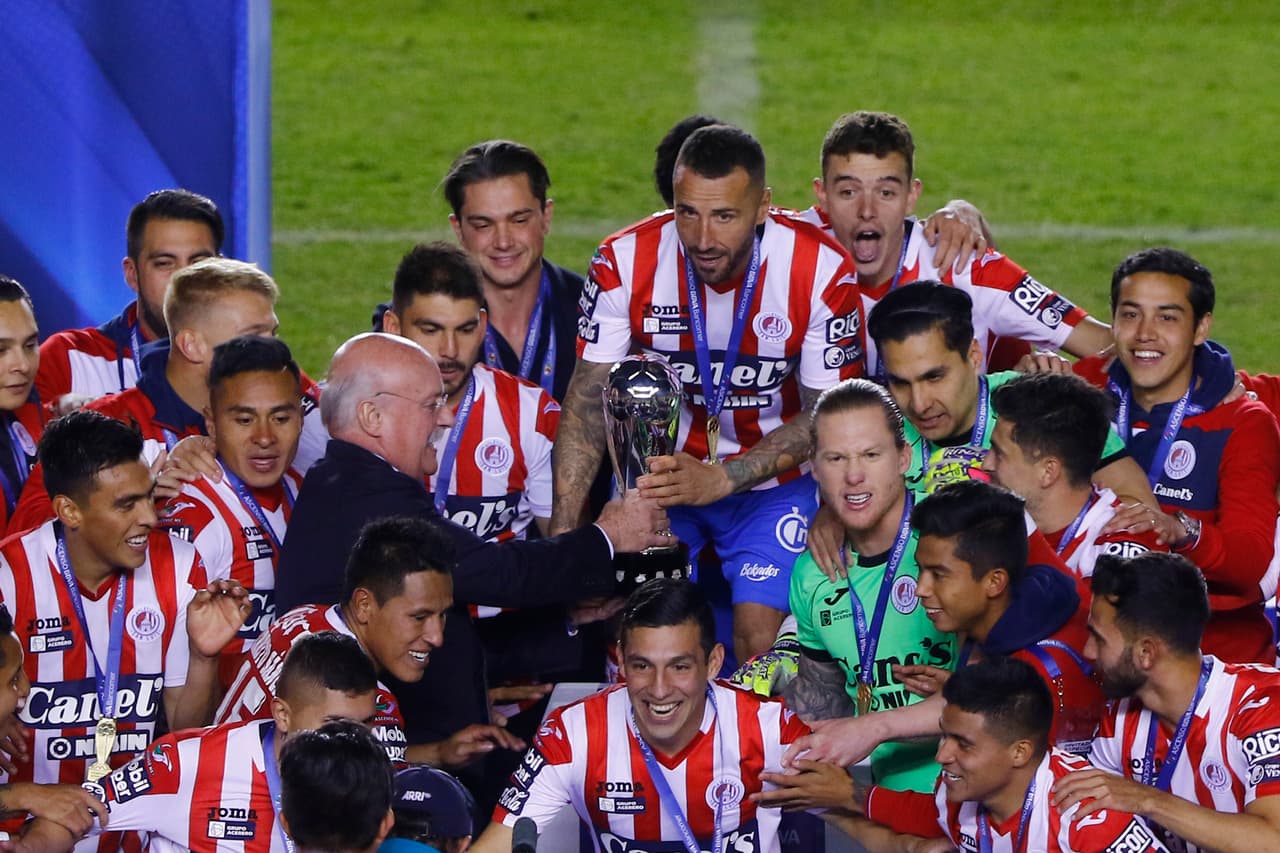 Así se vivieron los festejos del Atlético San Luis en el Estadio Alfonso Lastras luego de triunfar 4-2 en el juego de Vuelta en la Final del Ascenso MX ante Dorados.