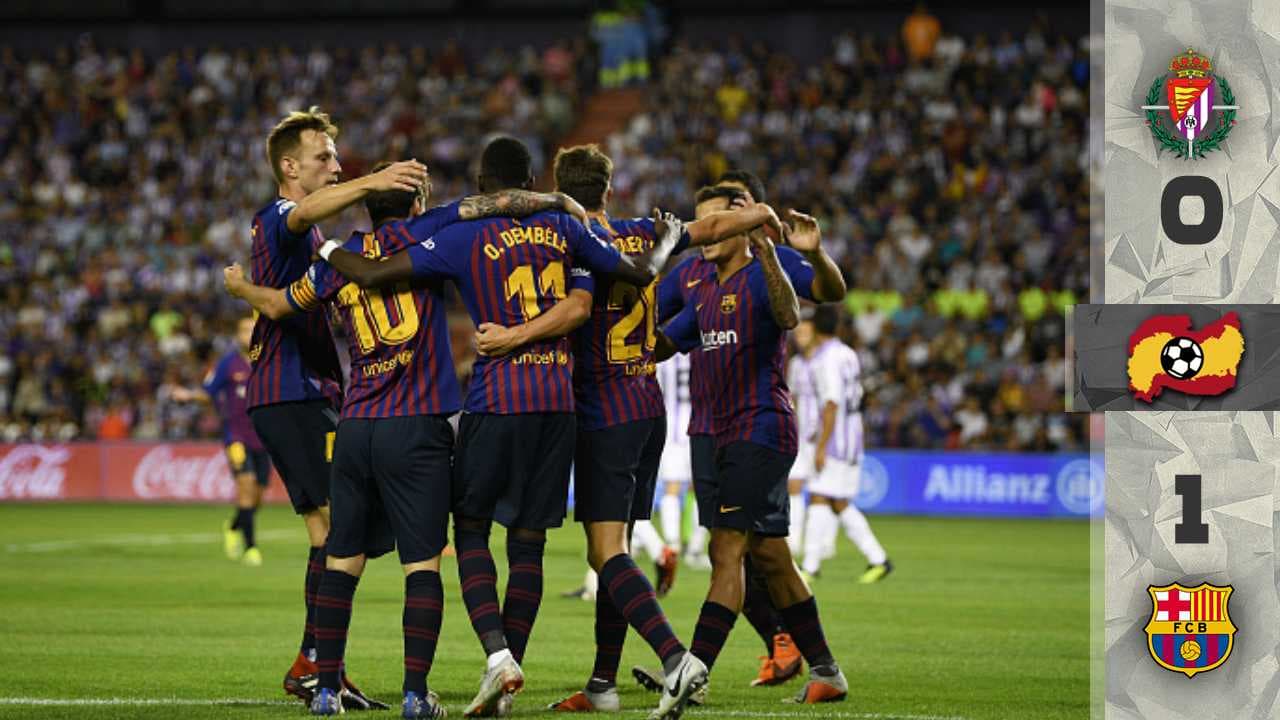 Barcelona ganó con lo justo al Valladolid.
