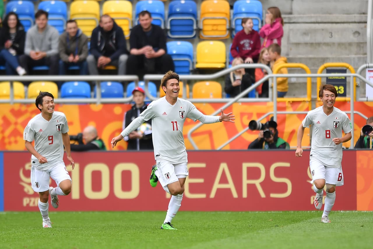 Kyosuke Tagawa anotó el 2-0 de Japón al minuto 7 del segundo tiempo para armar la fiesta de los asiáticos.