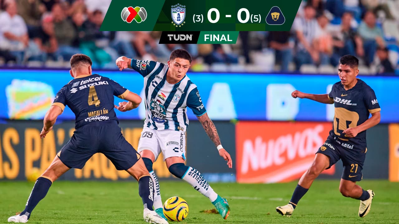 Pachuca cae en penales ante Pumas y pierde boleto directo a liguilla