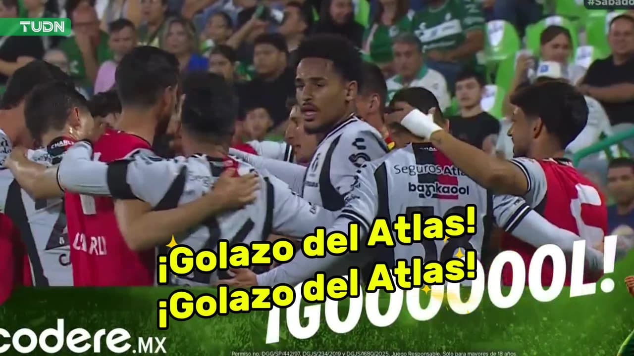 ¡Golazo del Atlas! Los rojinegros se adelantan en el marcador
