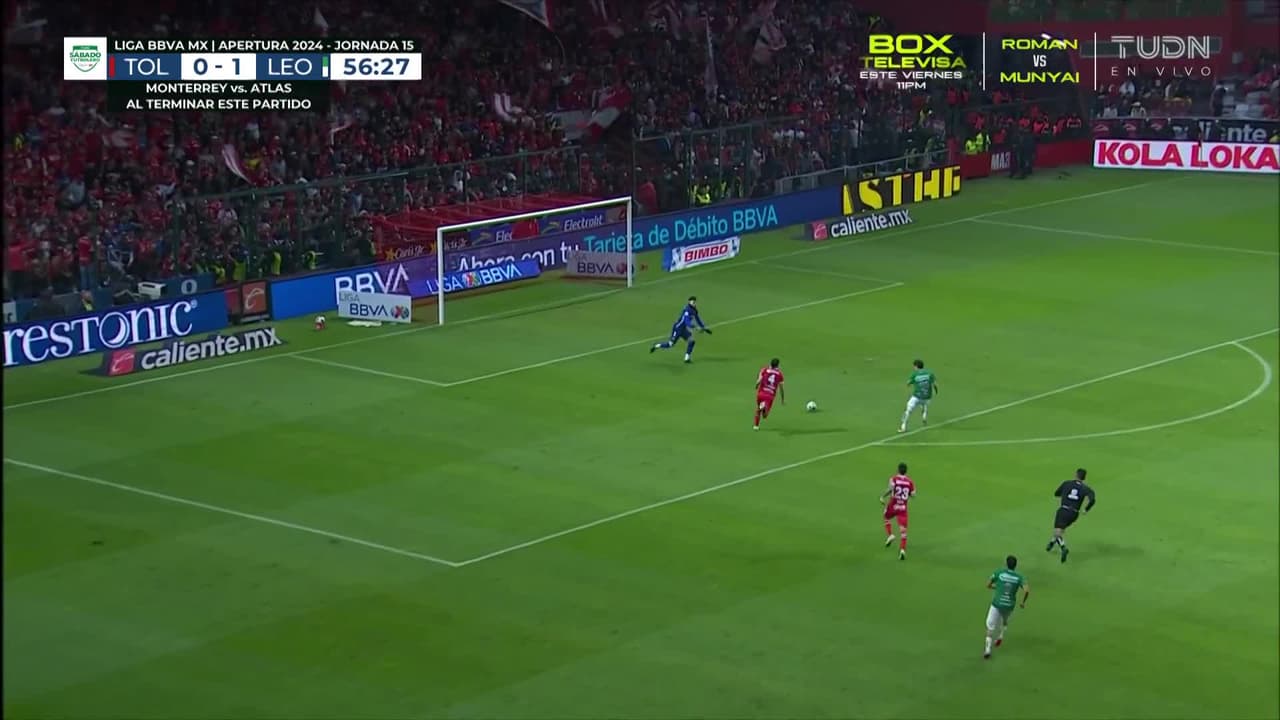 ¡Gol del León! Alvarado manda a guardar el balón