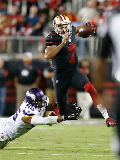 Con muchas dificultades los SF 49ers cerraron la primera jornada de la NFL ganando a los MIN Vikings 20-3. Checa las mejores tomas del duelo.