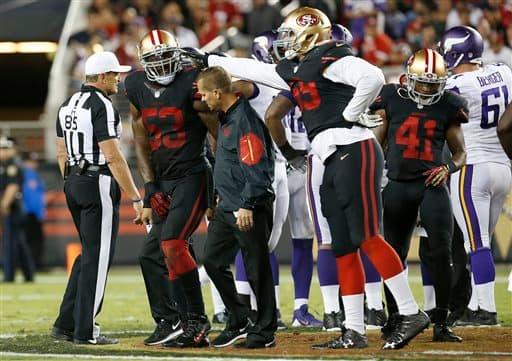 Con muchas dificultades los SF 49ers cerraron la primera jornada de la NFL ganando a los MIN Vikings 20-3. Checa las mejores tomas del duelo.