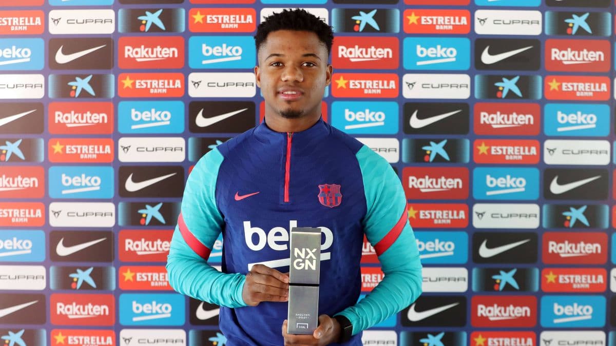 Reconocen a Ansu Fati como el mejor jugador joven del mundo