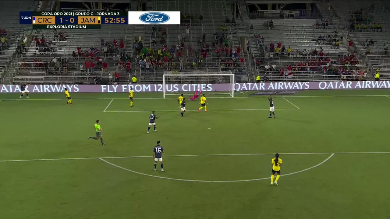 ¡GOL!  anota para Costa Rica. Bryan Ruiz