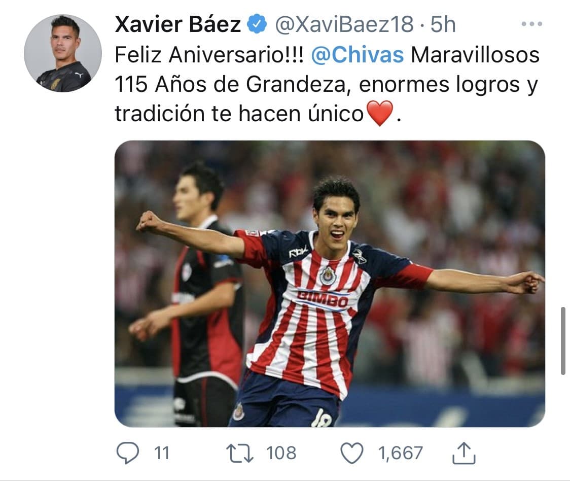 Llueven felicitaciones a Chivas por su cumpleaños número 115.