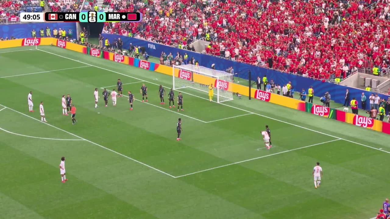 ¡GOL!  anota para Marruecos. Azzedine Ounahi