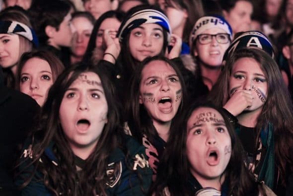 la afción sufrió el partido a pesar de la amplio del marcador.