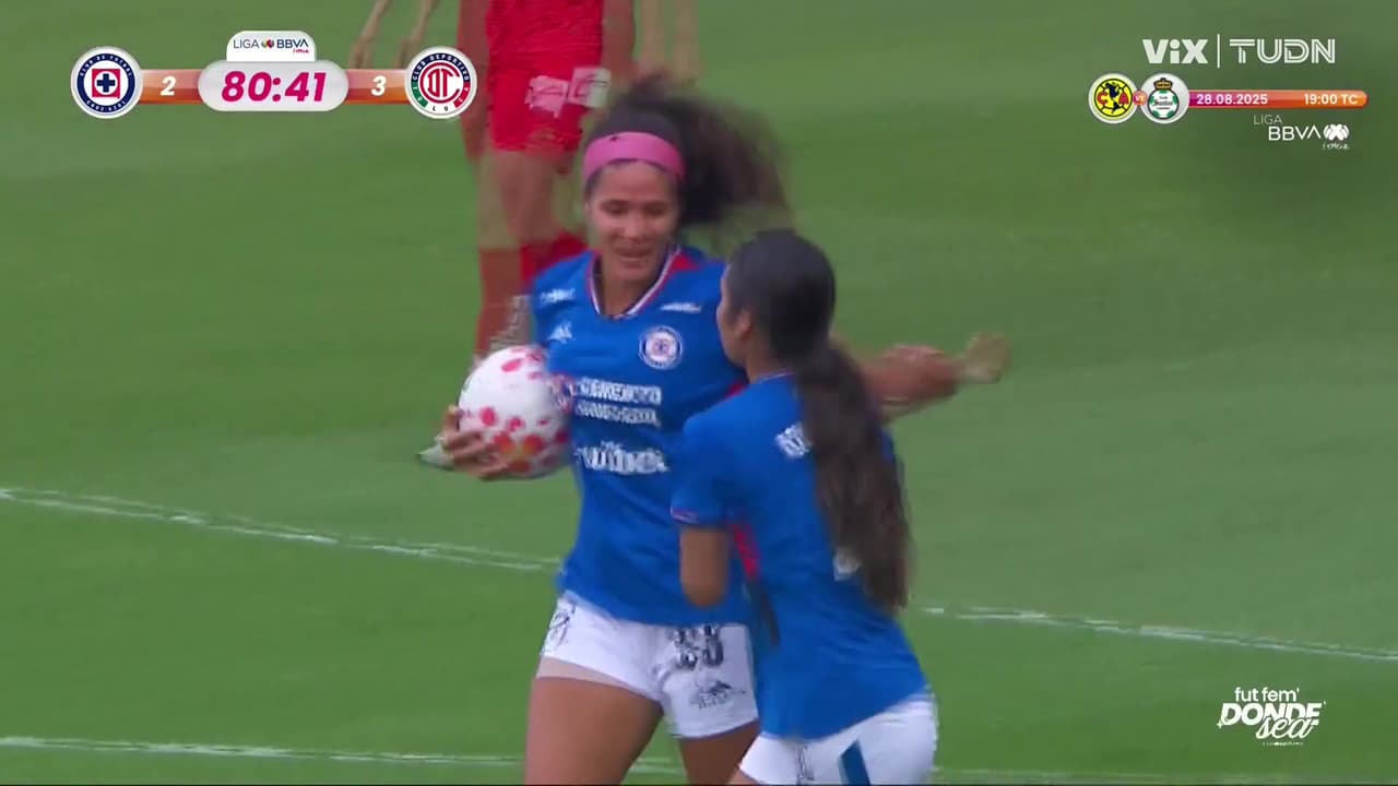 ¡Nuevo empate! Aerial aparece en el área y no perdona a Toluca