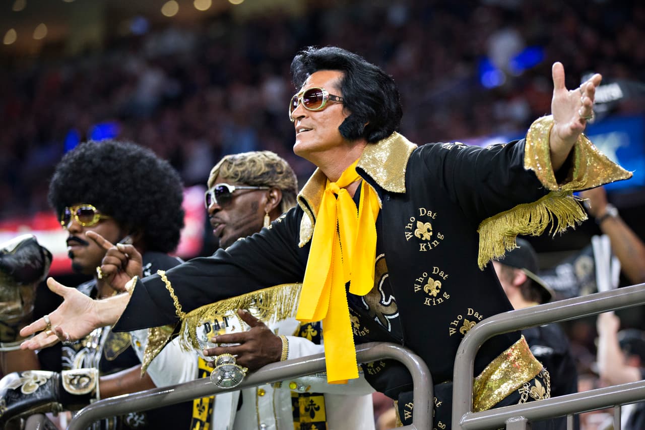 El tradicional Elvis Presley de los Saints.
