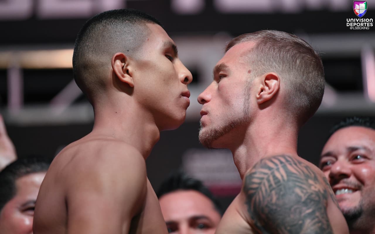 Brandon Cook y Jaime Munguía libraron la báscula con 153.2 y 154.0 libras, respectivamente. Munguía expondrá su cetro mundial superwélter del OMB.