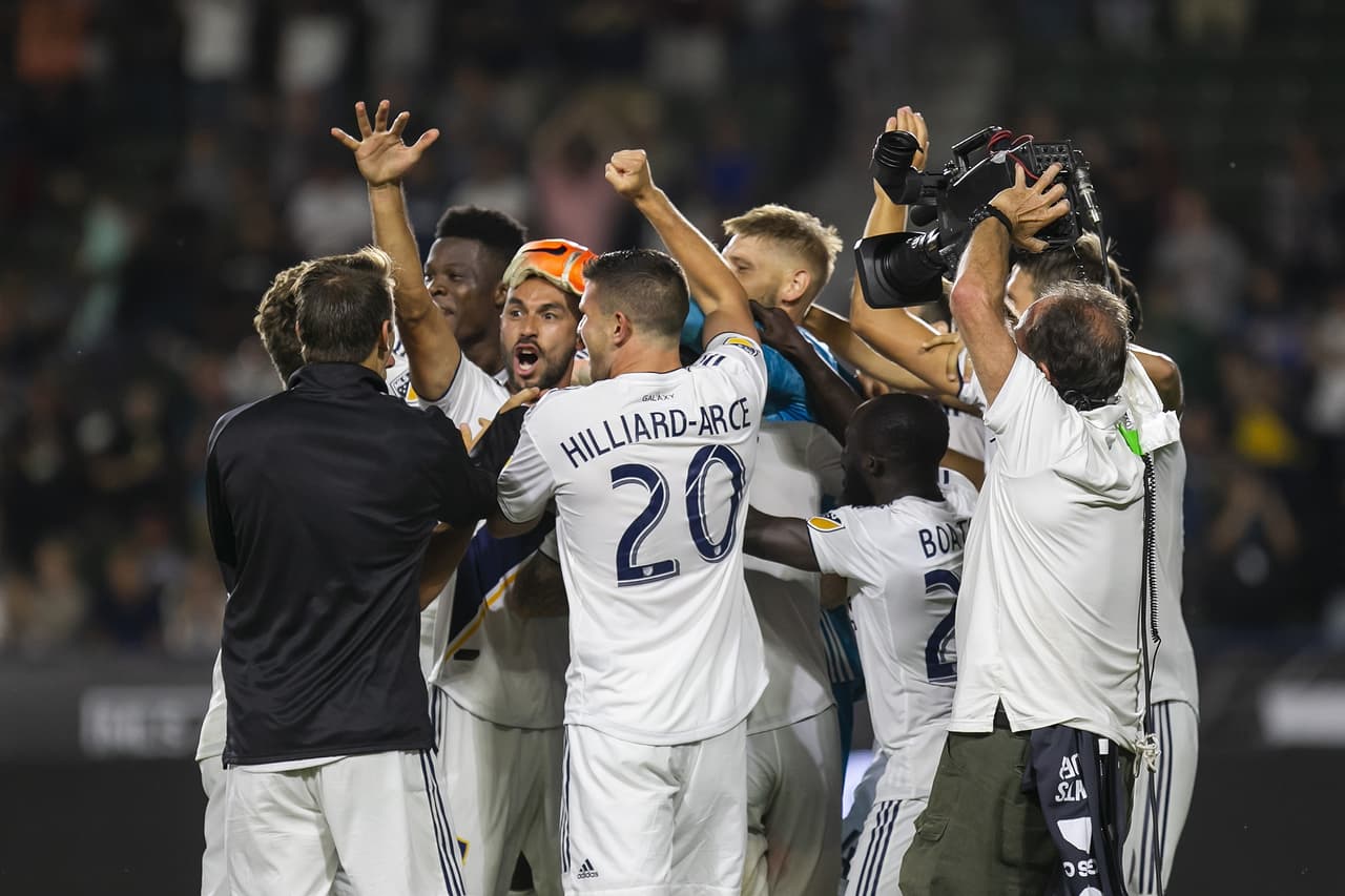 Los Angeles celebra su pase a semifinales de Leagues Cup.