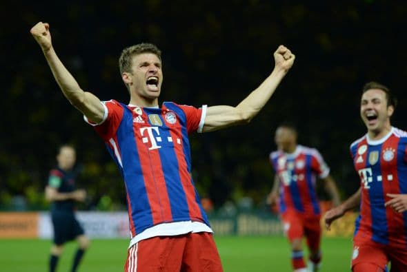 El goleador mundialista Thomas Müller viene con ganas de salir triunfador en el encuentro.