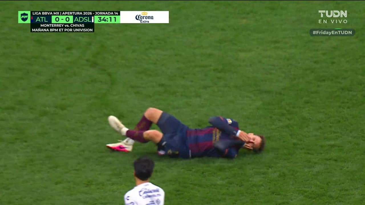 ¡Durísimo choque entre Eugenio Pizzuto y Salles-Lamonge enciende las alarmas en el Atlante vs. San Luis!