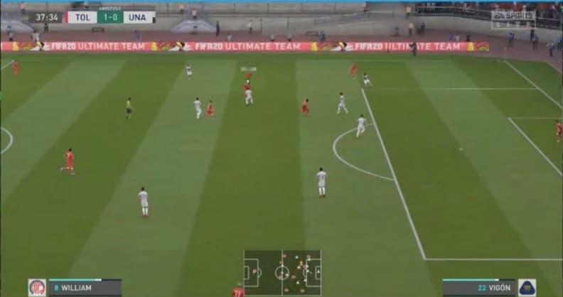 Diego Rosales demostró un gran nivel de juego al mando de los Diablos y goleó a los Pumas del defensa Luis Quintana.