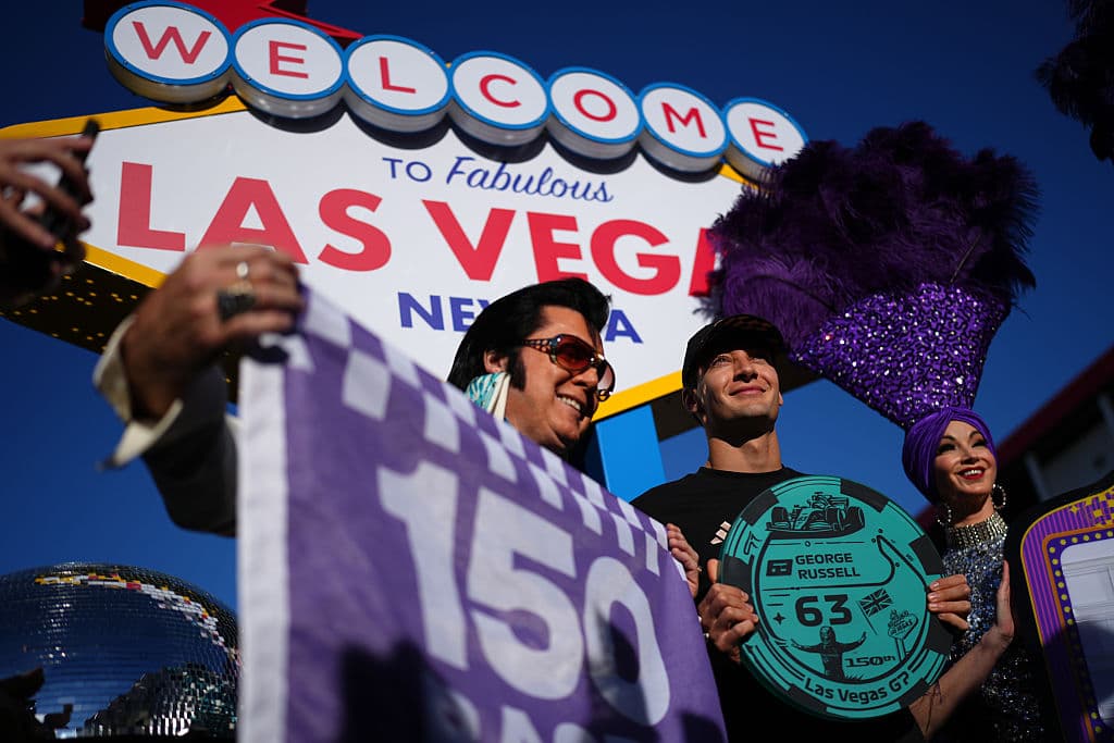 Elvis Presley presente en Las Vegas.