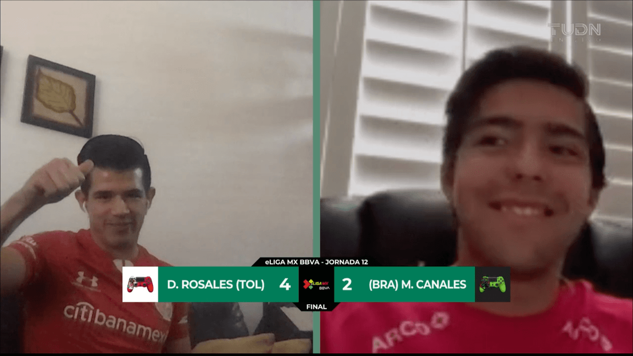 Diego Rosales venció a Marco Canaales en un divertido partido de eLiga MX.