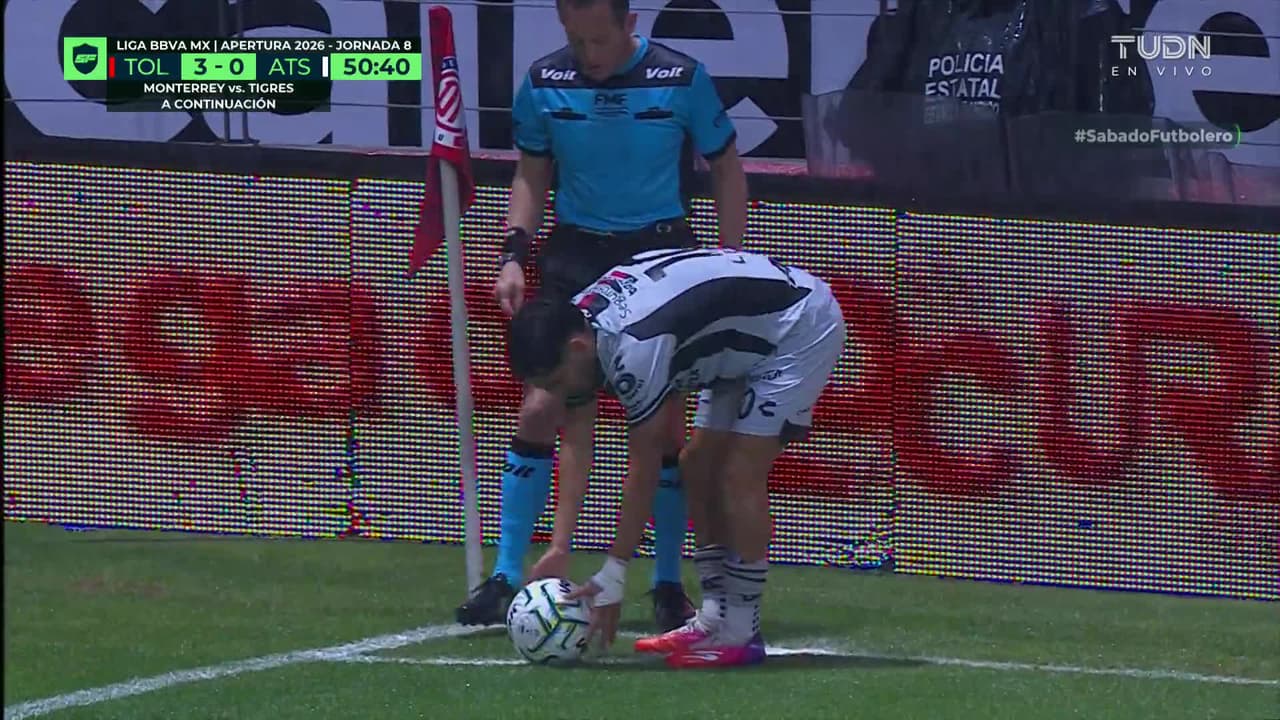 ¡GOL!  anota para Atlas. Florián Monzón