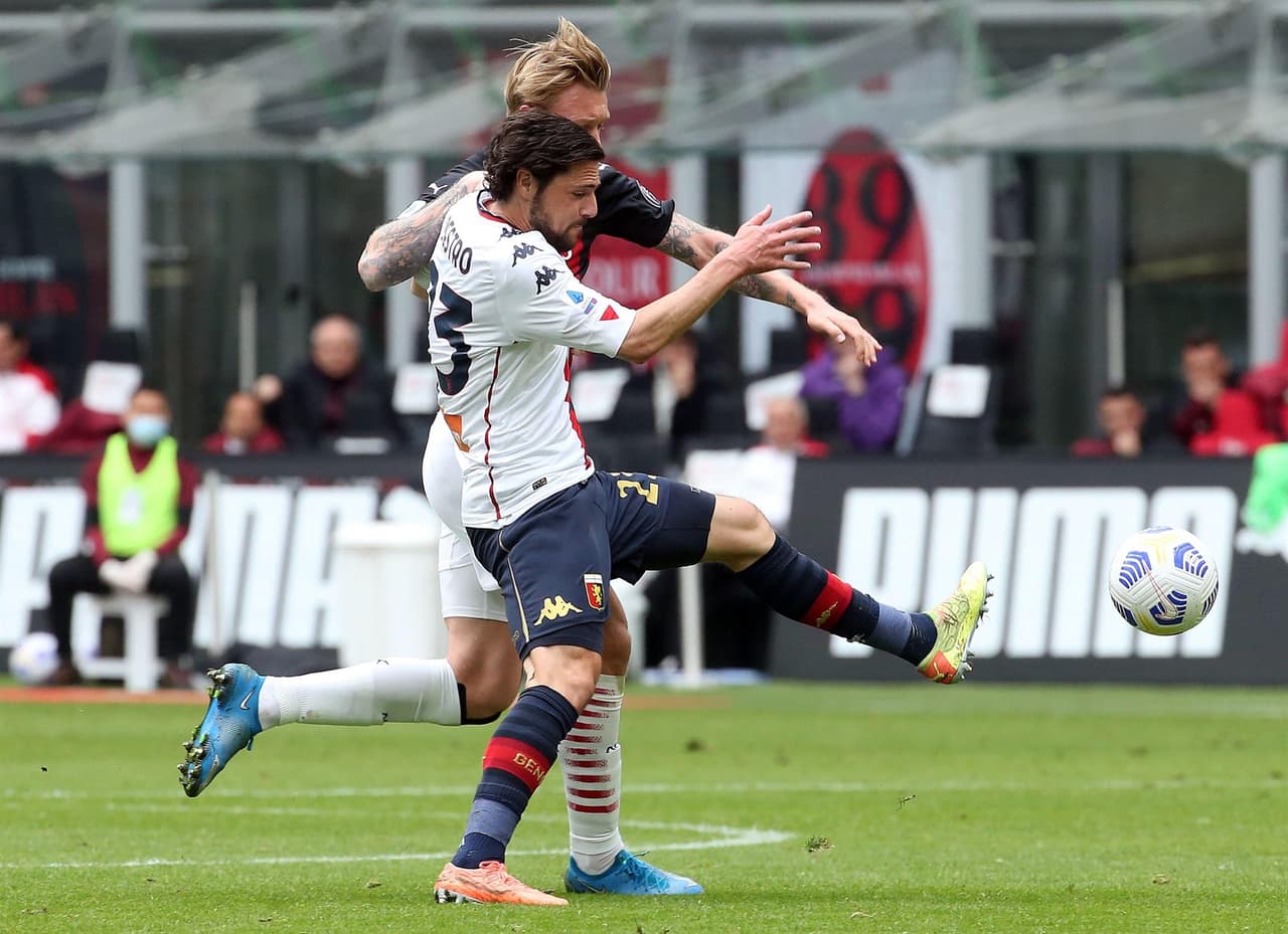 Milan se impone a Genoa 2-1 durante la Jornada 31 en la Serie A. Anté Rebic abrió el marcador para los 'rossoneri' al minuto 13, pero una anotación al minuto 37 de Mattia Diestro igualaba las cosas, pero un autogol de Gianluca Scamacca al 68' le da la victoira a los locales.