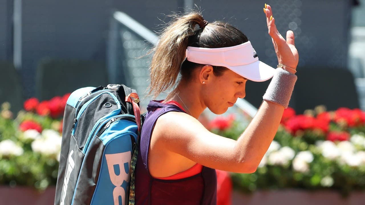 Garbiñe Muguruza no ha pasado de los Octavos de Final en Madrid.