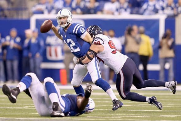 Los Colts afianzaron la corona de la Sur AFC tra ganarle a los Texans 17-10.