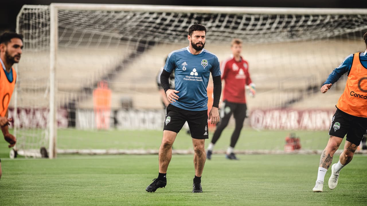 En la tarde del martes, los Sounders entrenaron en el Estadio Olímpico Universitario.