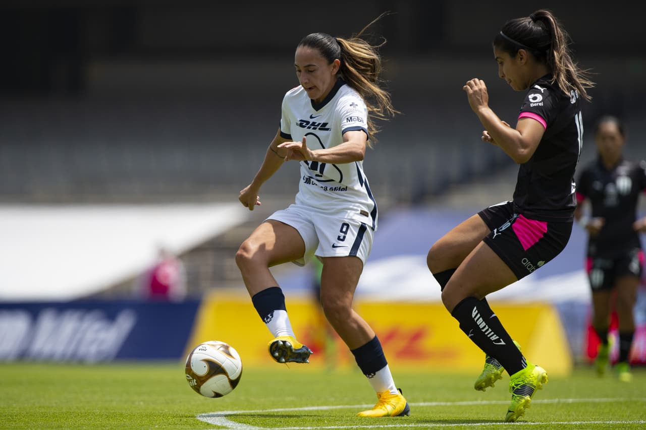 De la mano de Annia Mejía y Mónica Monsiváis Monterrey logra vencer 1-2 a La Pumas y tomar ventaja en la serie.