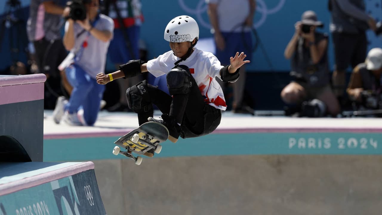 Haohao Zheng participó con 11 años de edad como la atleta más joven de Paris 2024.