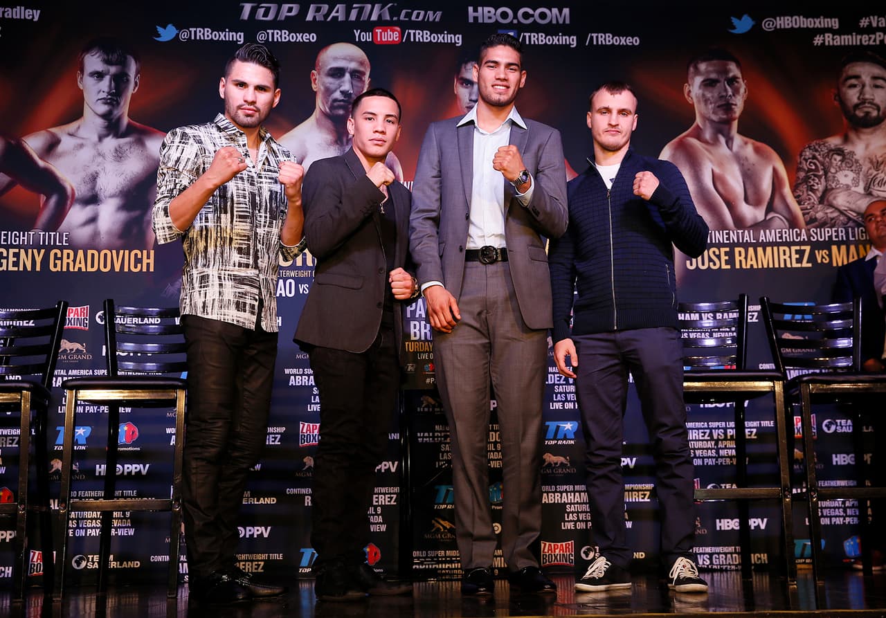 Los boxeadores mexicanos Gilberto Ramírez y Oscar Valdez, además de José Ramírez de origen azteca, serán parte del respaldo en la velada de Manny Pacquiao y Timothy Bradley. Los tres sacarán el orgullo hispano en la cartelera.