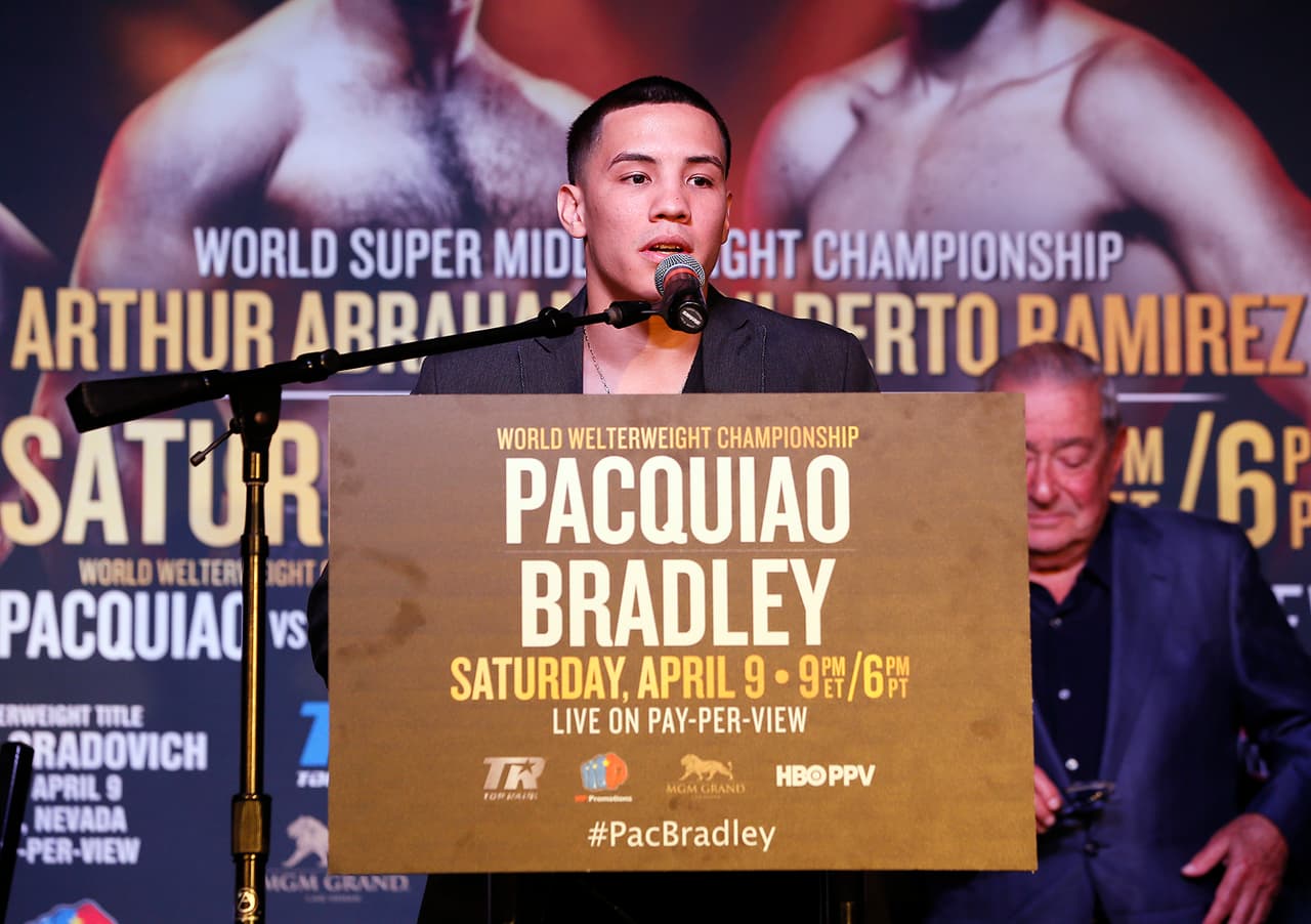 Los boxeadores mexicanos Gilberto Ramírez y Oscar Valdez, además de José Ramírez de origen azteca, serán parte del respaldo en la velada de Manny Pacquiao y Timothy Bradley. Los tres sacarán el orgullo hispano en la cartelera.