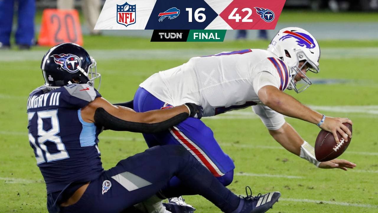 Titans quiebra el invicto de Bills