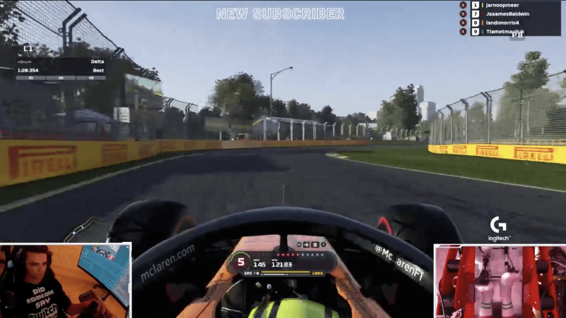 Ante la cancelación del inicio de la temporada de la Fórmula Uno, se corrió virtualmente el GP de Australia y hubo famosos que sorprendieron... hasta el portero del Real Madrid.