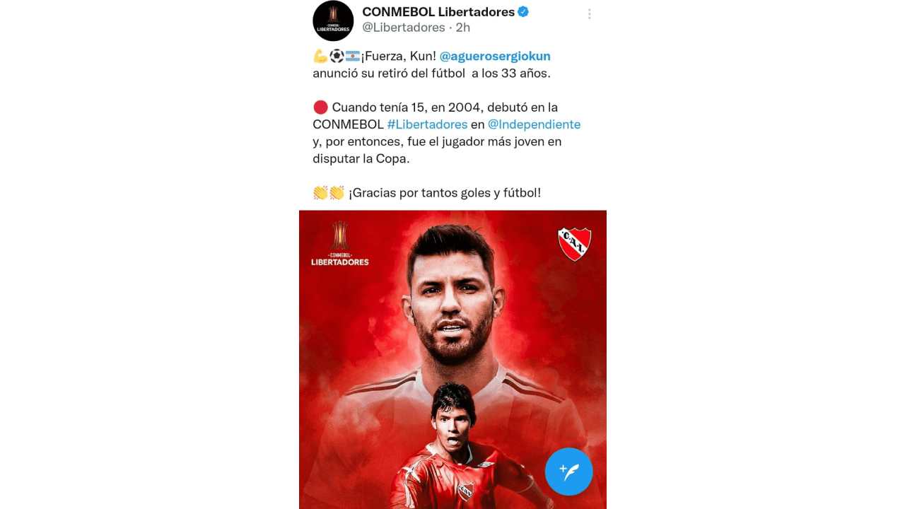 El mundo del futbol se despide de un grande, Sergio 'Kun' Agüero anunció su retiro de las canchas por problemas cardiacos, lo cual causó reacciones en redes. Compañeros de cancha, equipos y fanáticos, le dedicaron palabras, imágenes y videos por su gran trayectoria, su talento y, sobre todo, por su calidad. humana, ¡hasta luego, Kun!