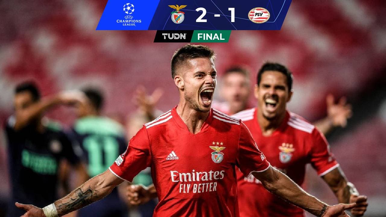 Benfica superó con lo justo al PSV y dejó abierta la serie