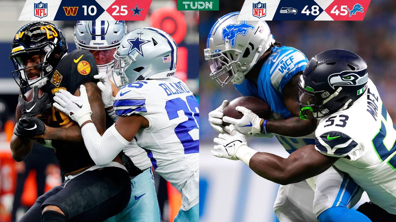 Dallas gana a Washington sin Prescott y Seattle sufre ante Detroit