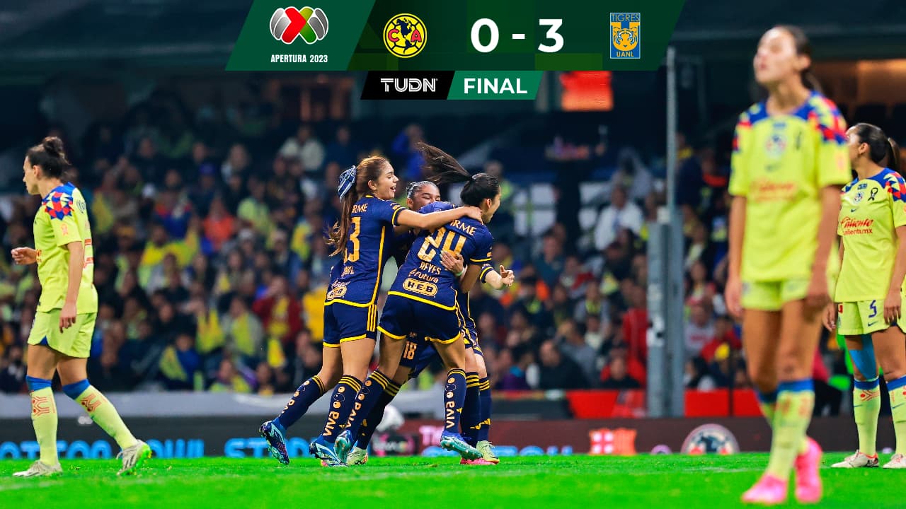 Tigres borra al América y gana la Final de ida en el Azteca 