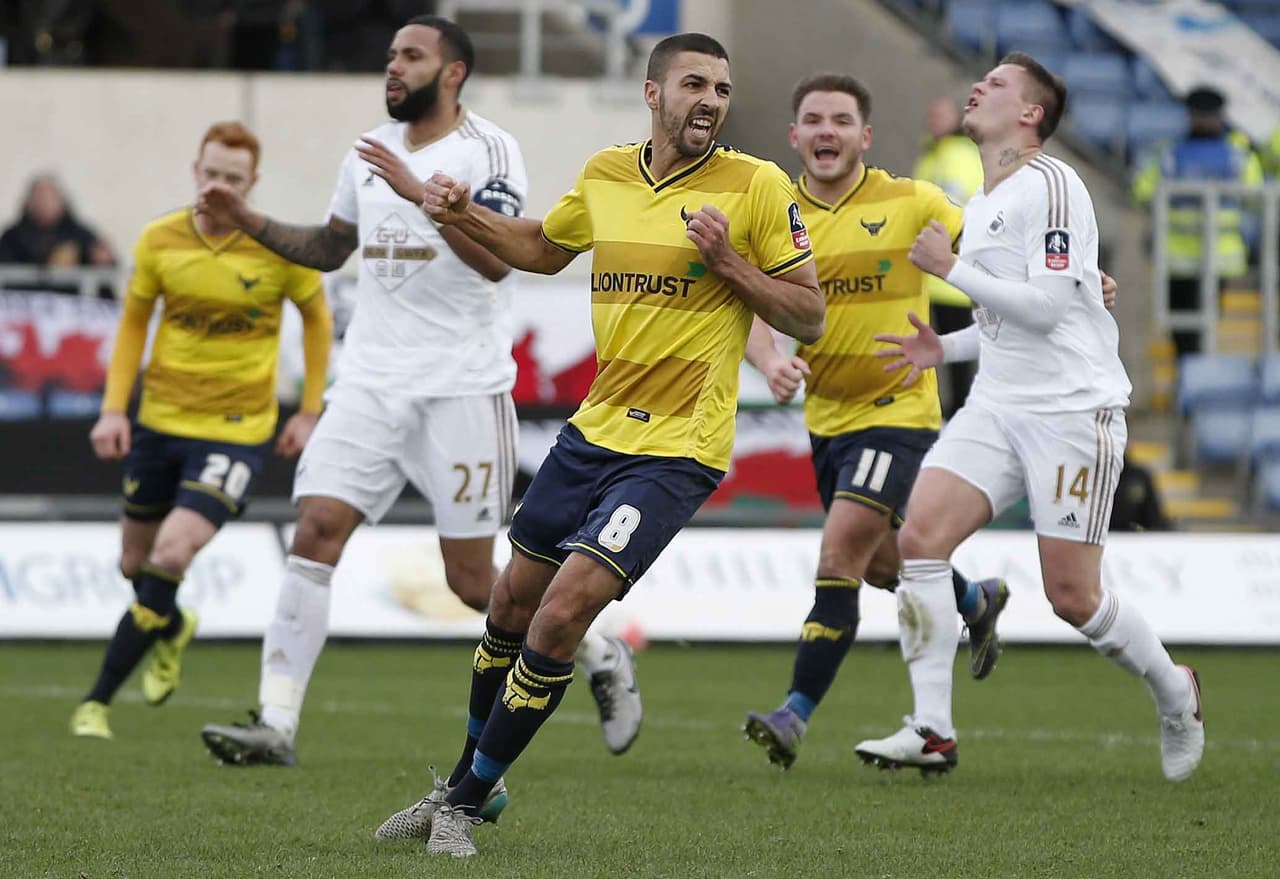 El modesto Oxford United sorprende al Swansea y lo elimina de la FA Cup