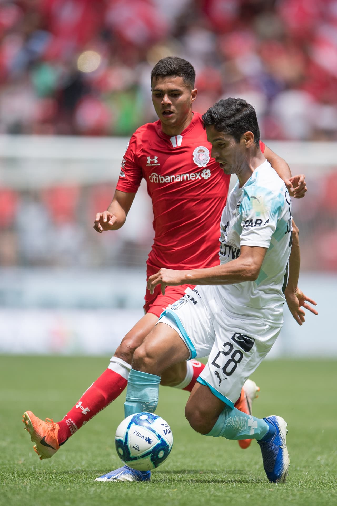 Partido correspondiente a la Jornada 1 del Apertura 2019 en el que el Querétaro se impuso 0-2 al Toluca en el Nemesio Diez.
<br>