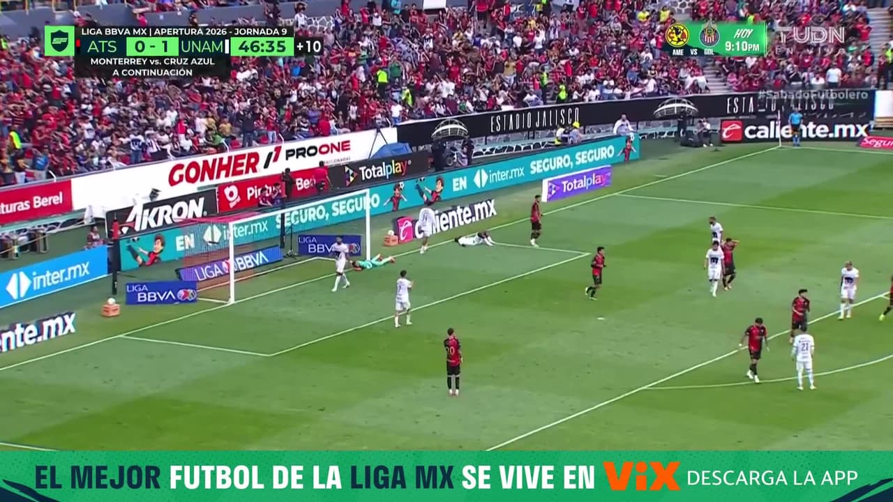 ¡SIEMPRE NAVAS! El arquero hace una atajada enferma, después Monzón falla